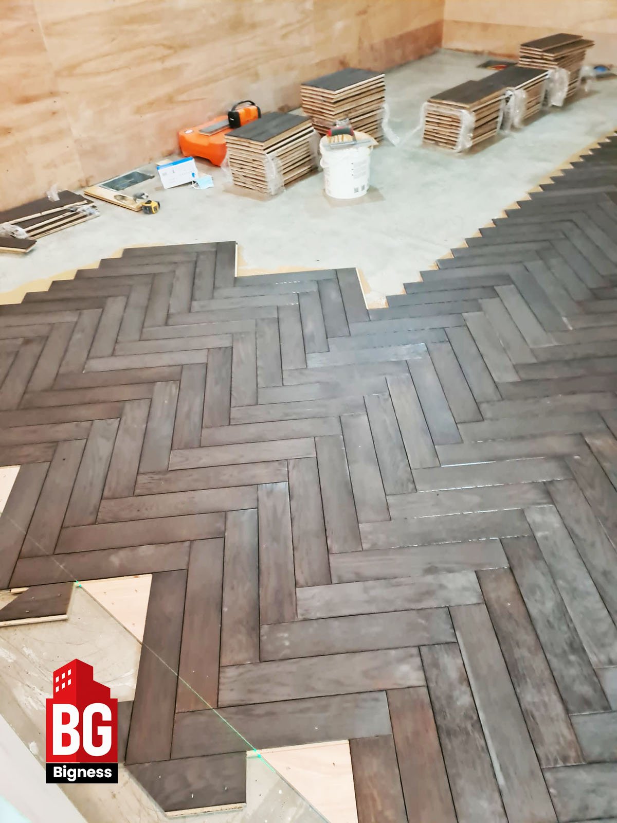 Herringbone Flooring Installation Project – London